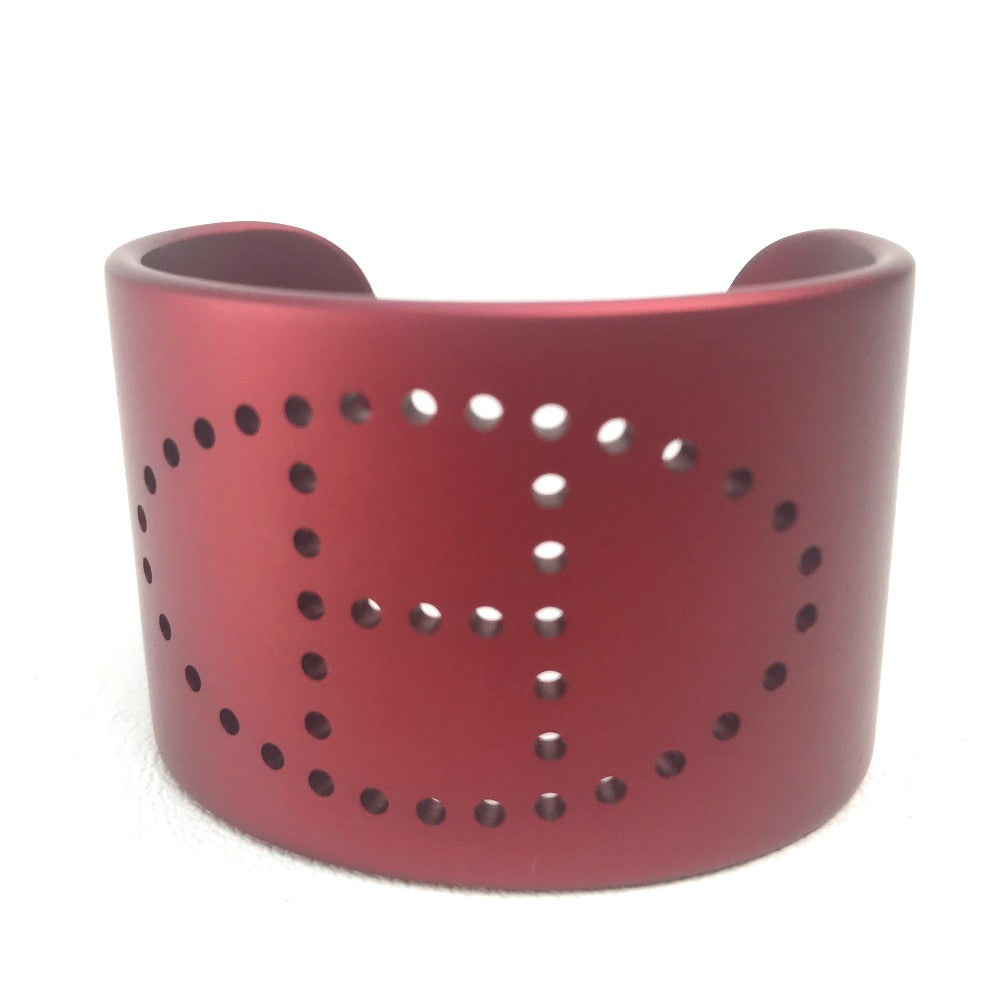HERMES bracelet aluminum Rouge Sunset aluminum Women