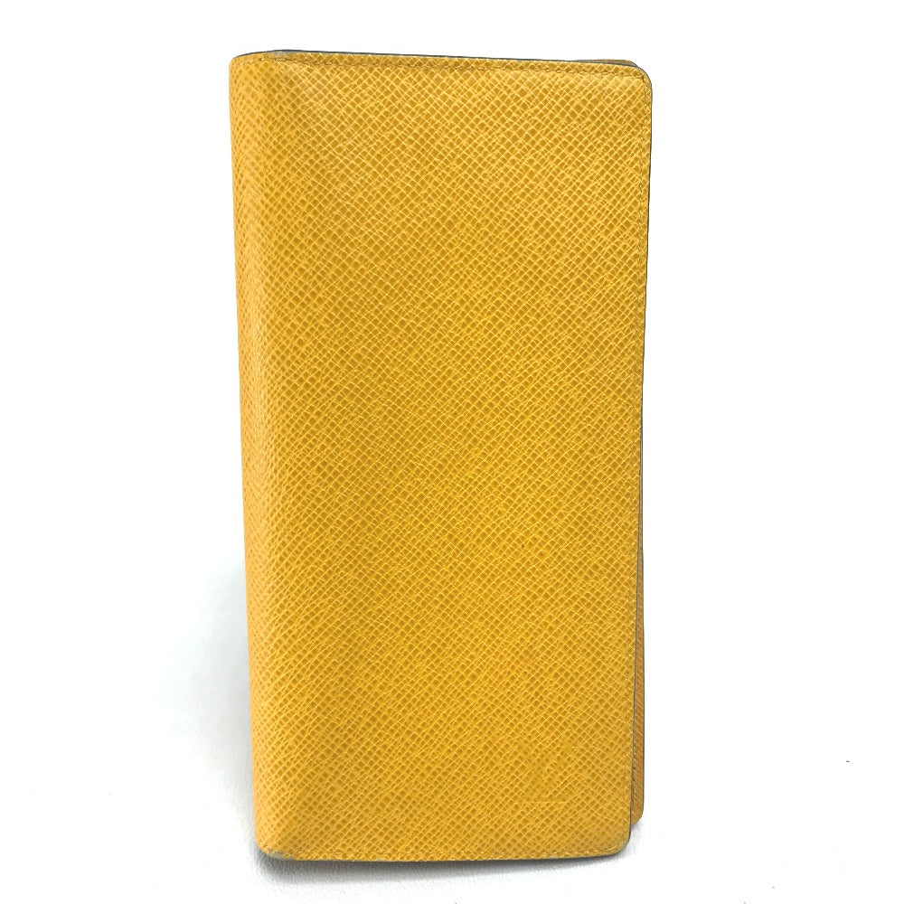 LOUIS VUITTON Long Wallet Purse M42087 Taiga Leather yellow Taiga Portefeuille Blaza mens