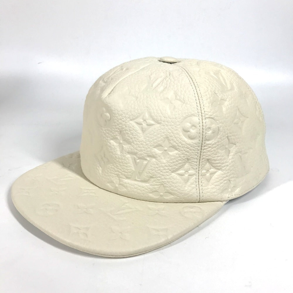 LOUIS VUITTON hat MP2321 Monogram Ann Platt Leather white Monogram Ann Platt Casquette Quill 1.0 unisex(Unisex) TU