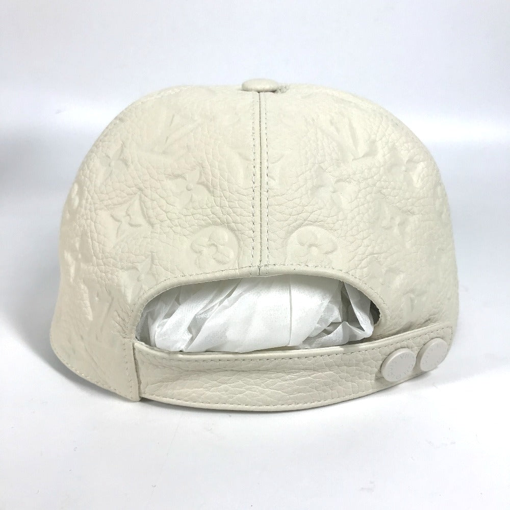 LOUIS VUITTON hat MP2321 Monogram Ann Platt Leather white Monogram Ann Platt Casquette Quill 1.0 unisex(Unisex) TU
