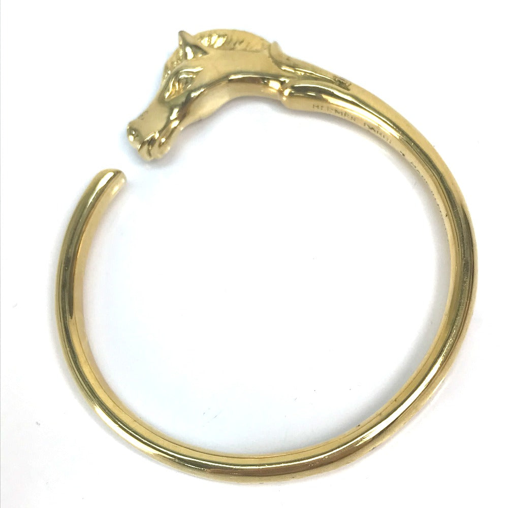 HERMES Bangle Gold Plated gold Accessories Shuval horse horse Women