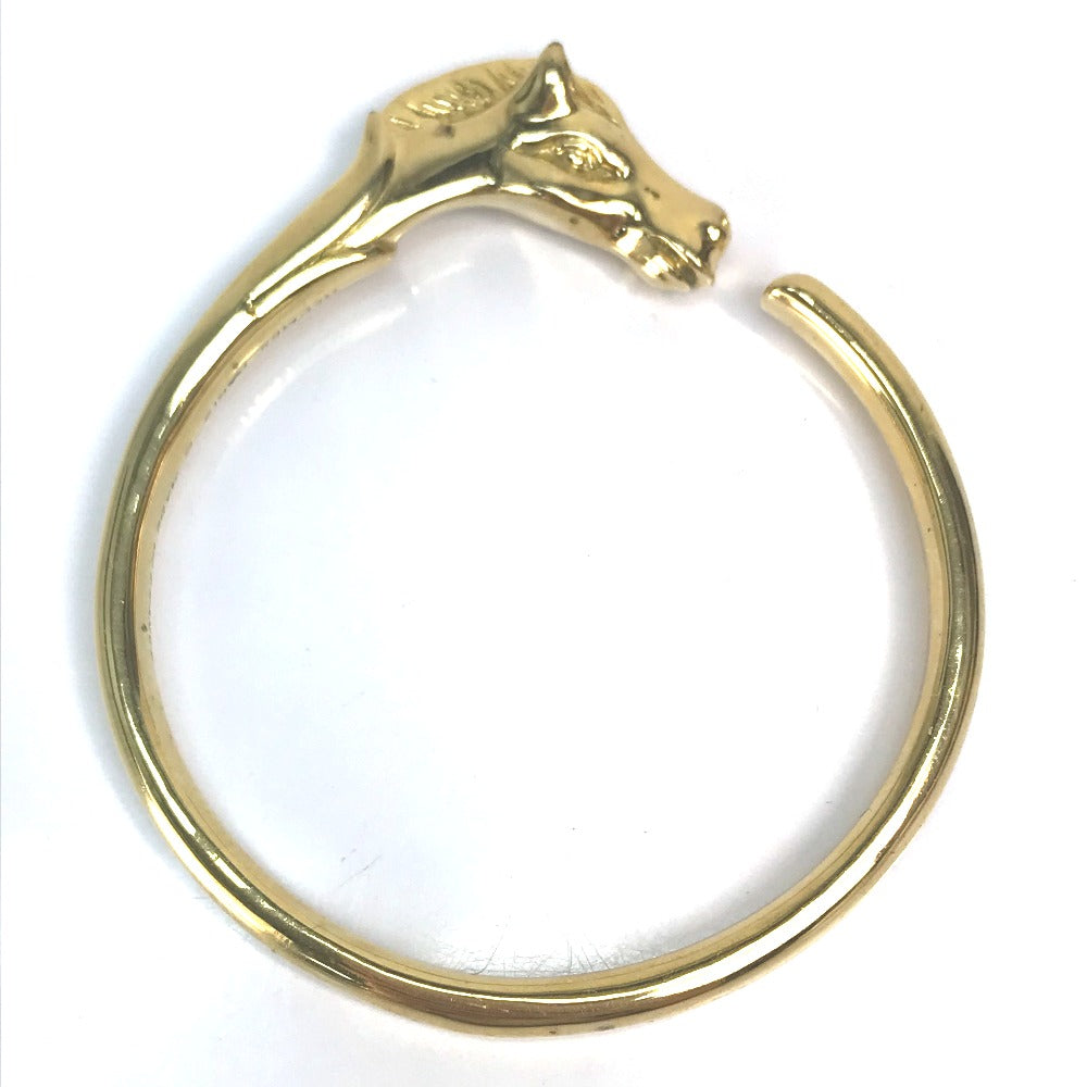 HERMES Bangle Gold Plated gold Accessories Shuval horse horse Women