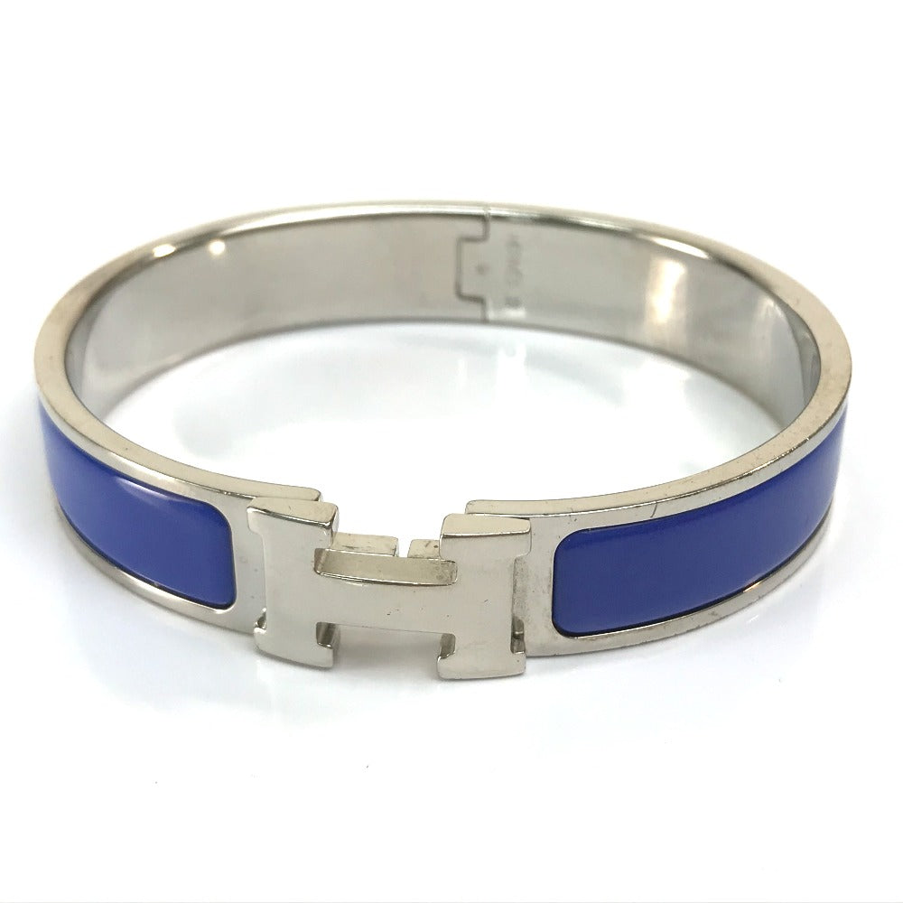 HERMES Bangle metal Blue / Silver clicclacPM