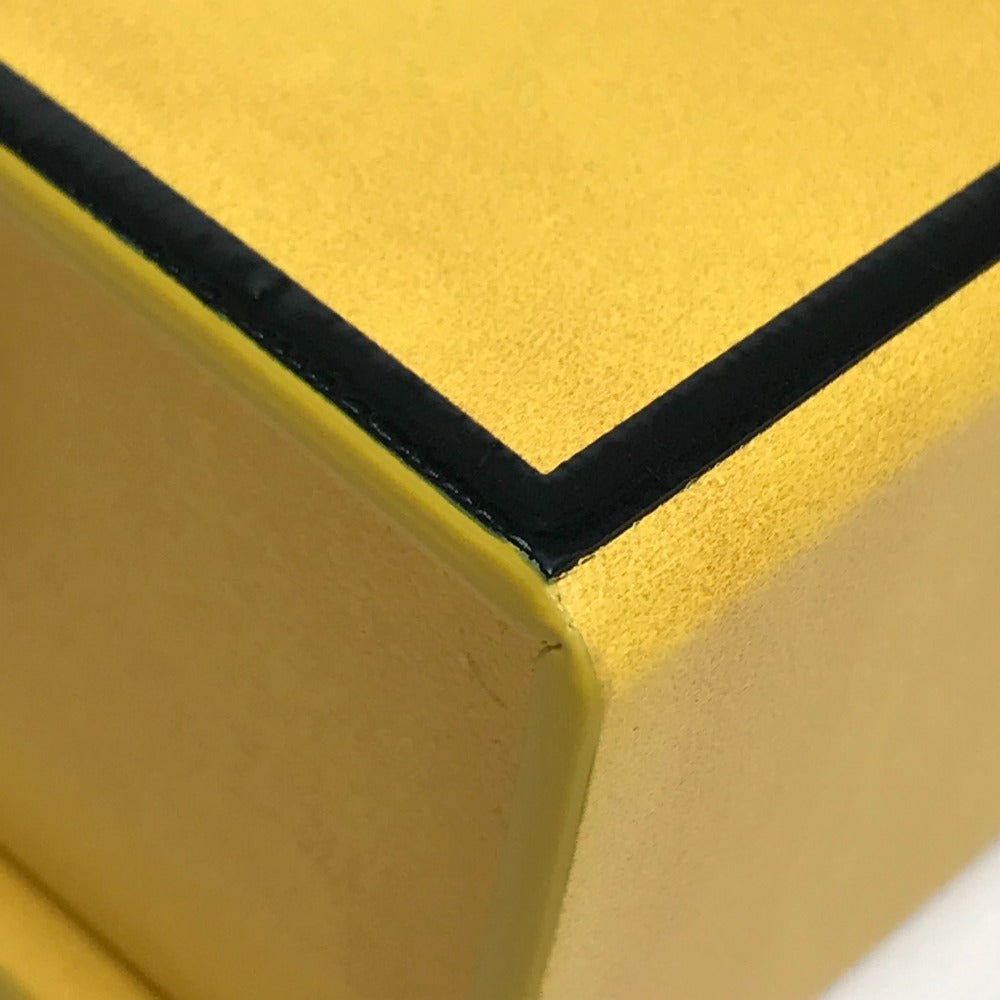 FENDI Shoulder Bag 7VA520 leather Yellow / black logo