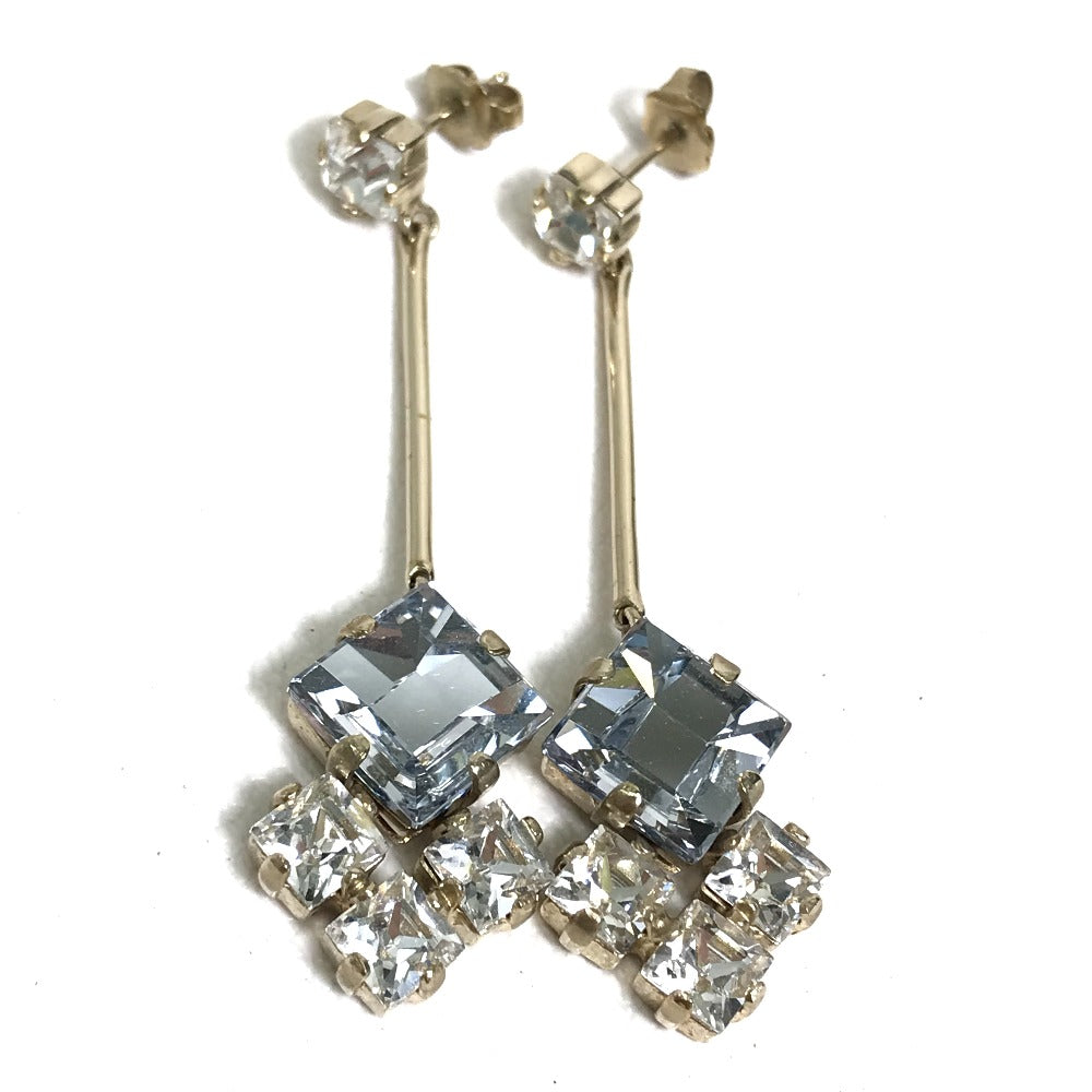 Dior Pierce metal Light blue / white logo bijou Women