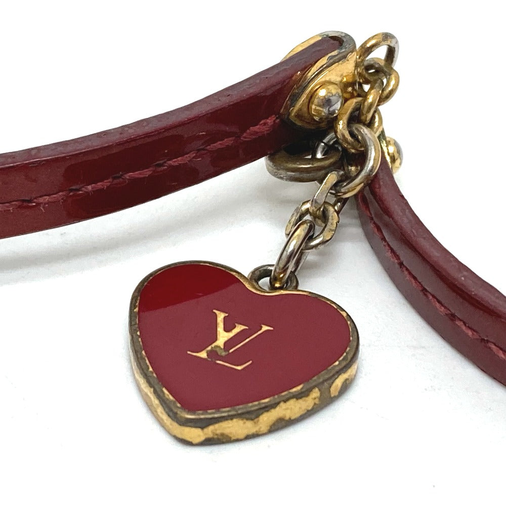 LOUIS VUITTON bracelet M6625F enamel Red type LV logo brasle commit Women