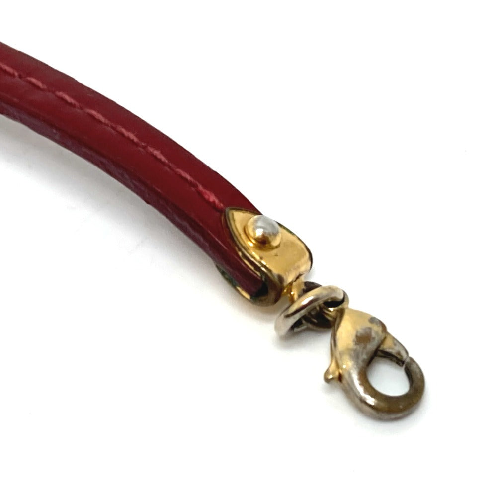LOUIS VUITTON bracelet M6625F enamel Red type LV logo brasle commit Women