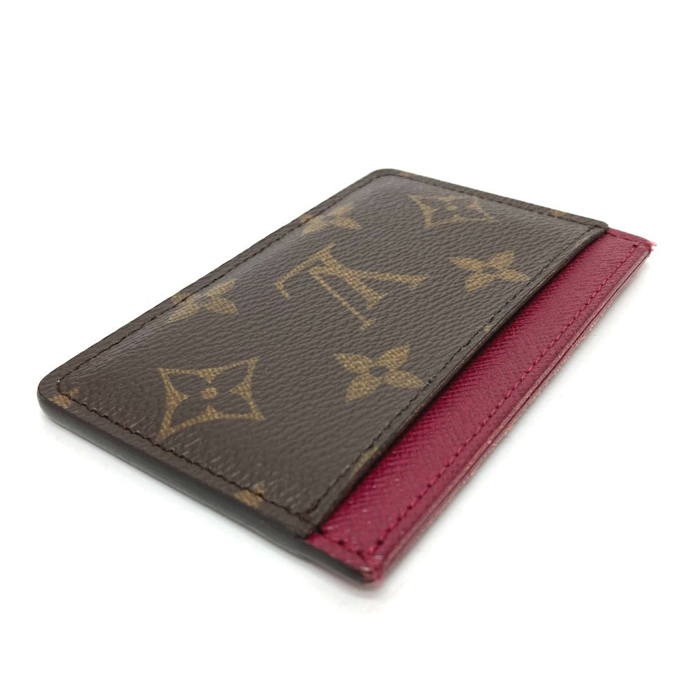 LOUIS VUITTON Card Case M60703 Monogram canvas Brown Monogram Porte Cartes Simple Women