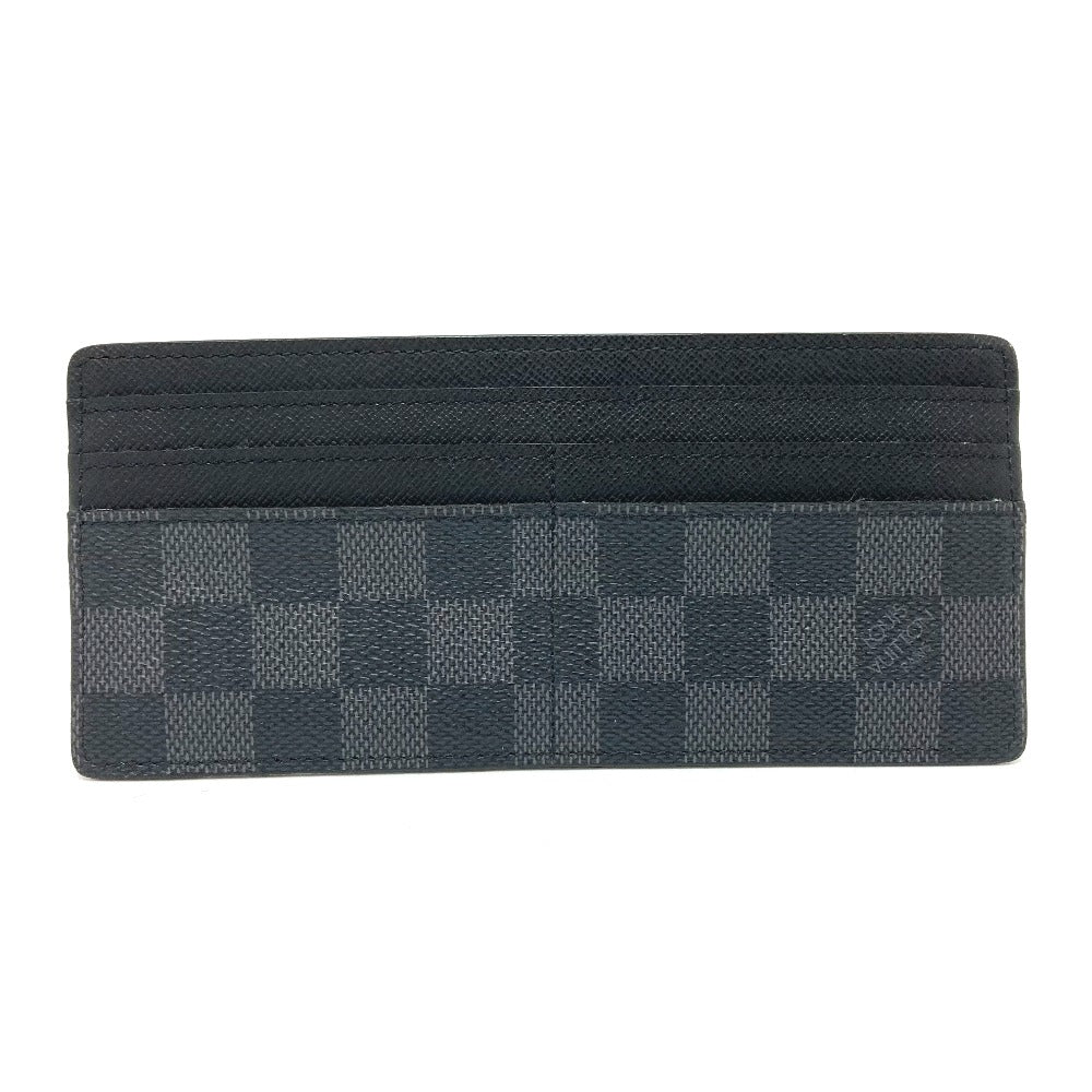 LOUIS VUITTON Card Case Damier Grafitto Canvas black Damier Grafitte mens