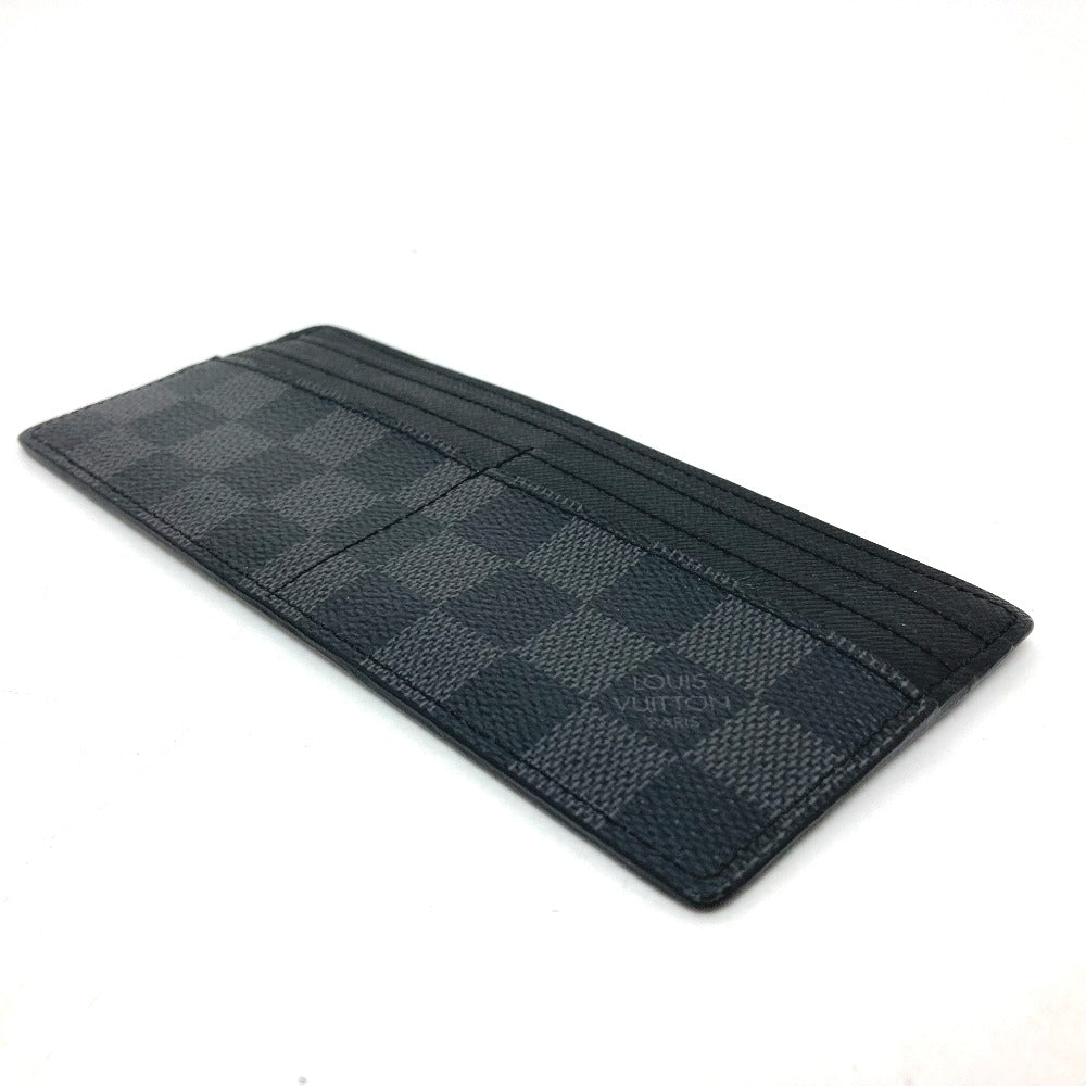 LOUIS VUITTON Card Case Damier Grafitto Canvas black Damier Grafitte mens