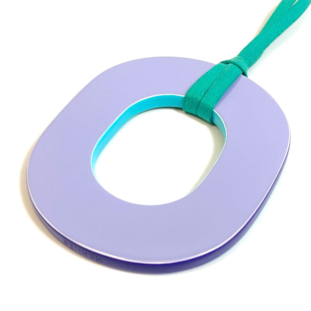 HERMES Necklace lacquer Green type x Purple type Ism Pigman GM Women