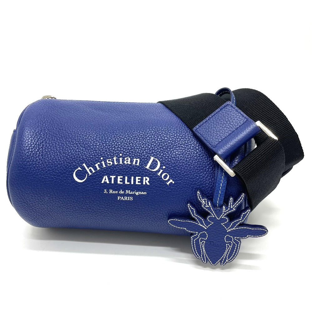 Dior Shoulder Bag leather blue Atelier Roller bag mens
