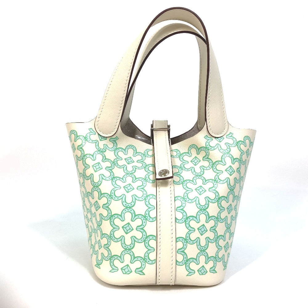 HERMES Handbag Swift green Picotan lock micro micro 14 Women