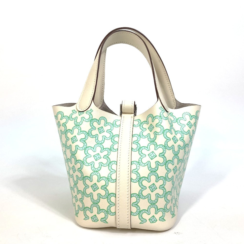 HERMES Handbag Swift green Picotan lock micro micro 14 Women