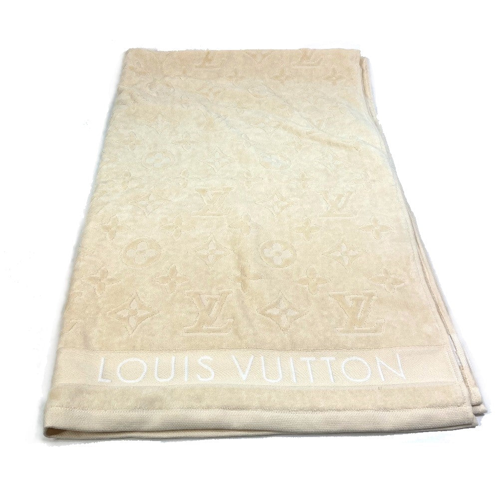 LOUIS VUITTON towel M77516 cotton Beige type Monogram Dora Du Bain LV Vacation unisex(Unisex)