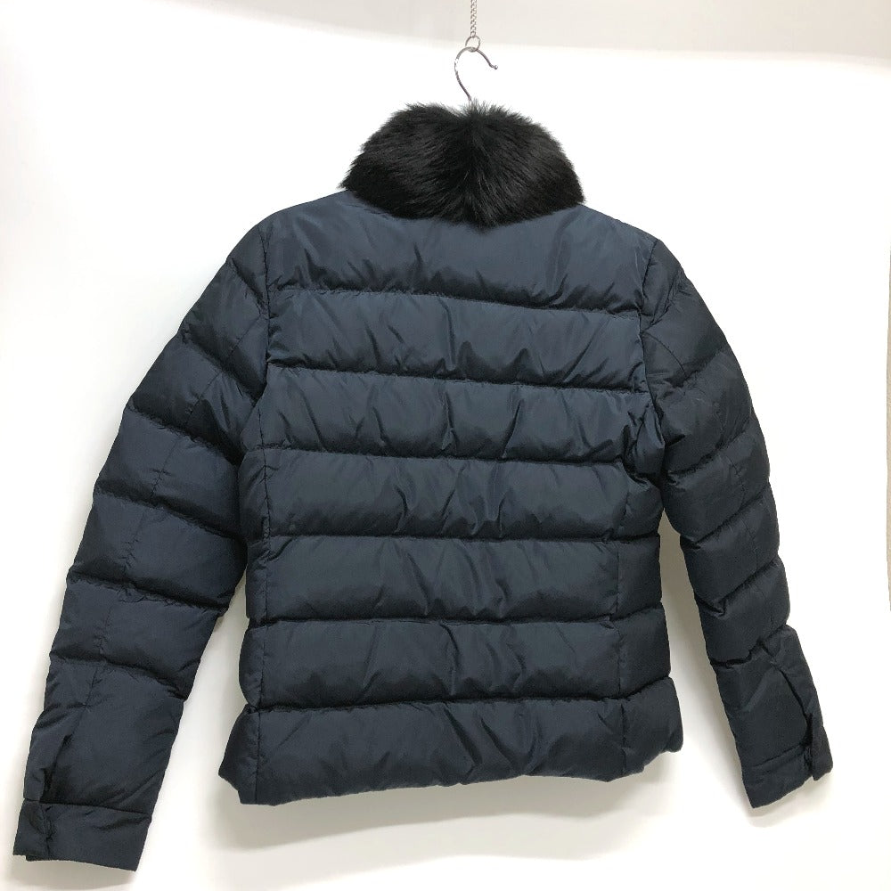 PRADA Down jacket Down, Nylon Navy Women 42S