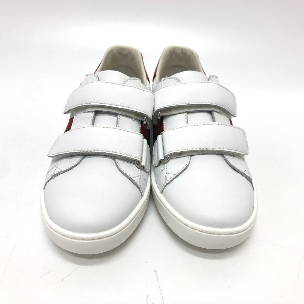 GUCCI sneakers leather white sherry line cat Cat Kids 32