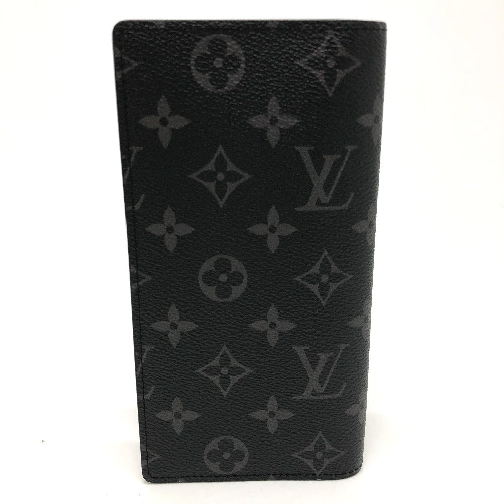 LOUIS VUITTON Long Wallet Purse M80931 Monogram Eclipse Canvas black Monogram Eclipse Portefeuille Braza mens