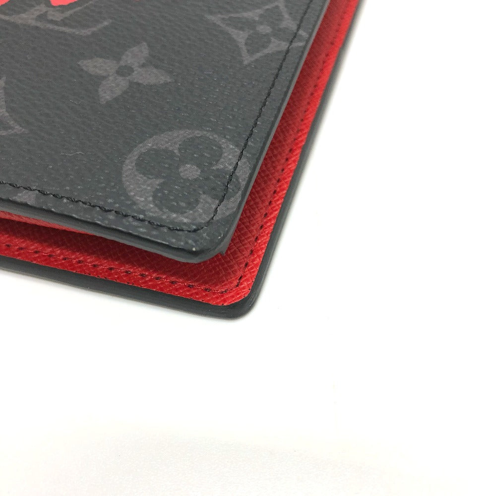 LOUIS VUITTON Long Wallet Purse M80931 Monogram Eclipse Canvas black Monogram Eclipse Portefeuille Braza mens