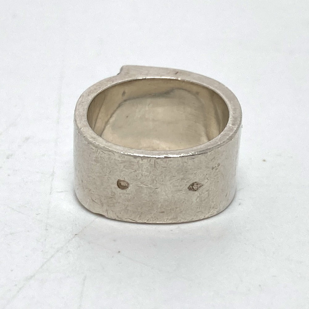 HERMES Ring SV925 Silver H logo candy Women 50