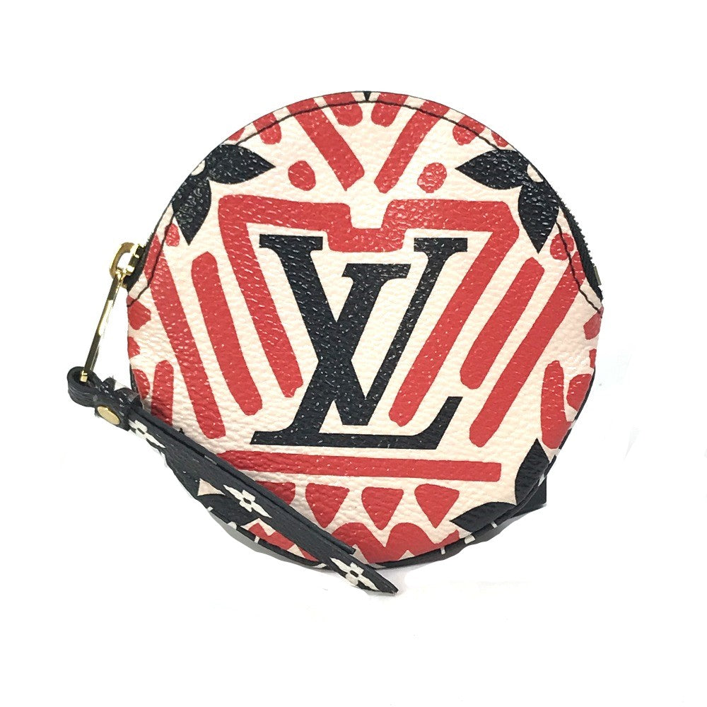 LOUIS VUITTON Coin case M69505 Monogram canvas Red x white x black LV Clafoutis Portonet Ron Women