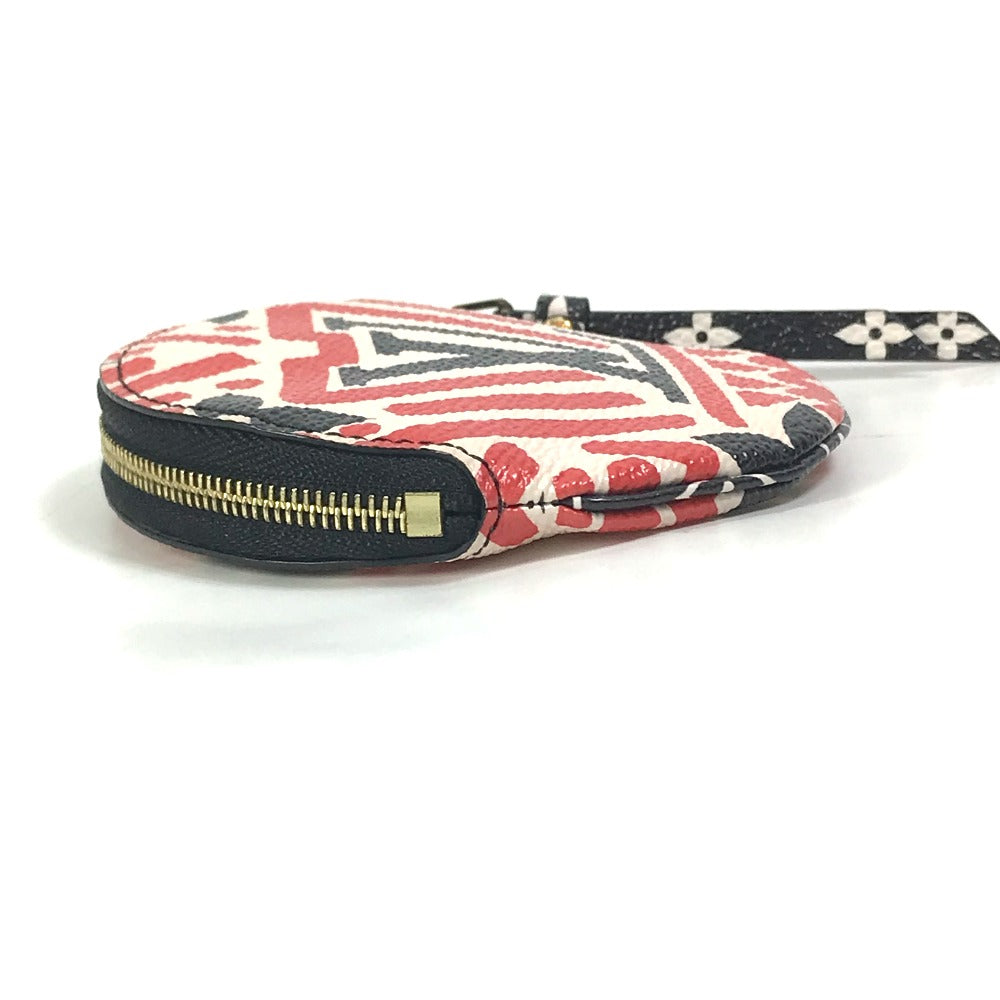 LOUIS VUITTON Coin case M69505 Monogram canvas Red x white x black LV Clafoutis Portonet Ron Women
