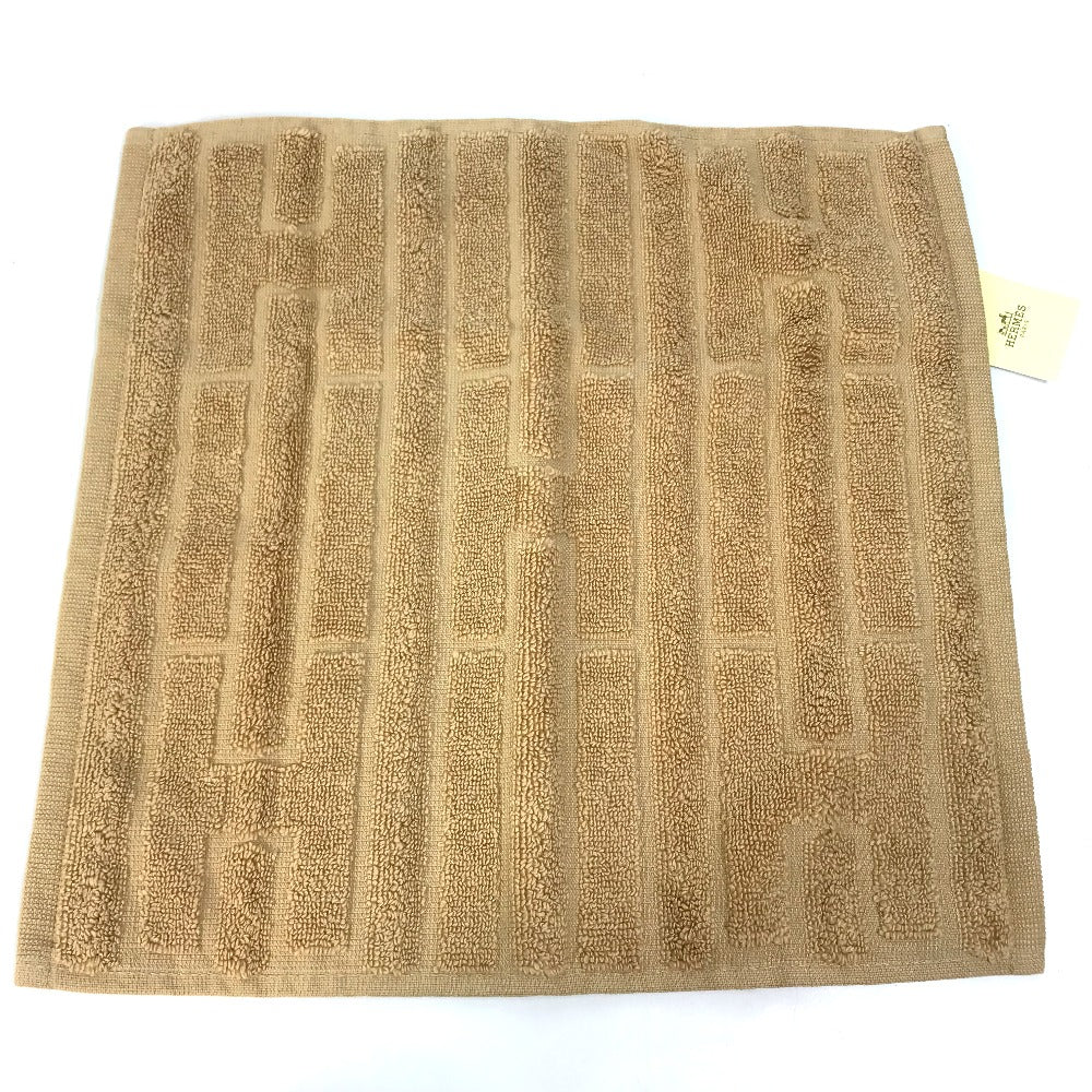 HERMES towel 101299M-17 cotton beige Hand towel labyrinth Women
