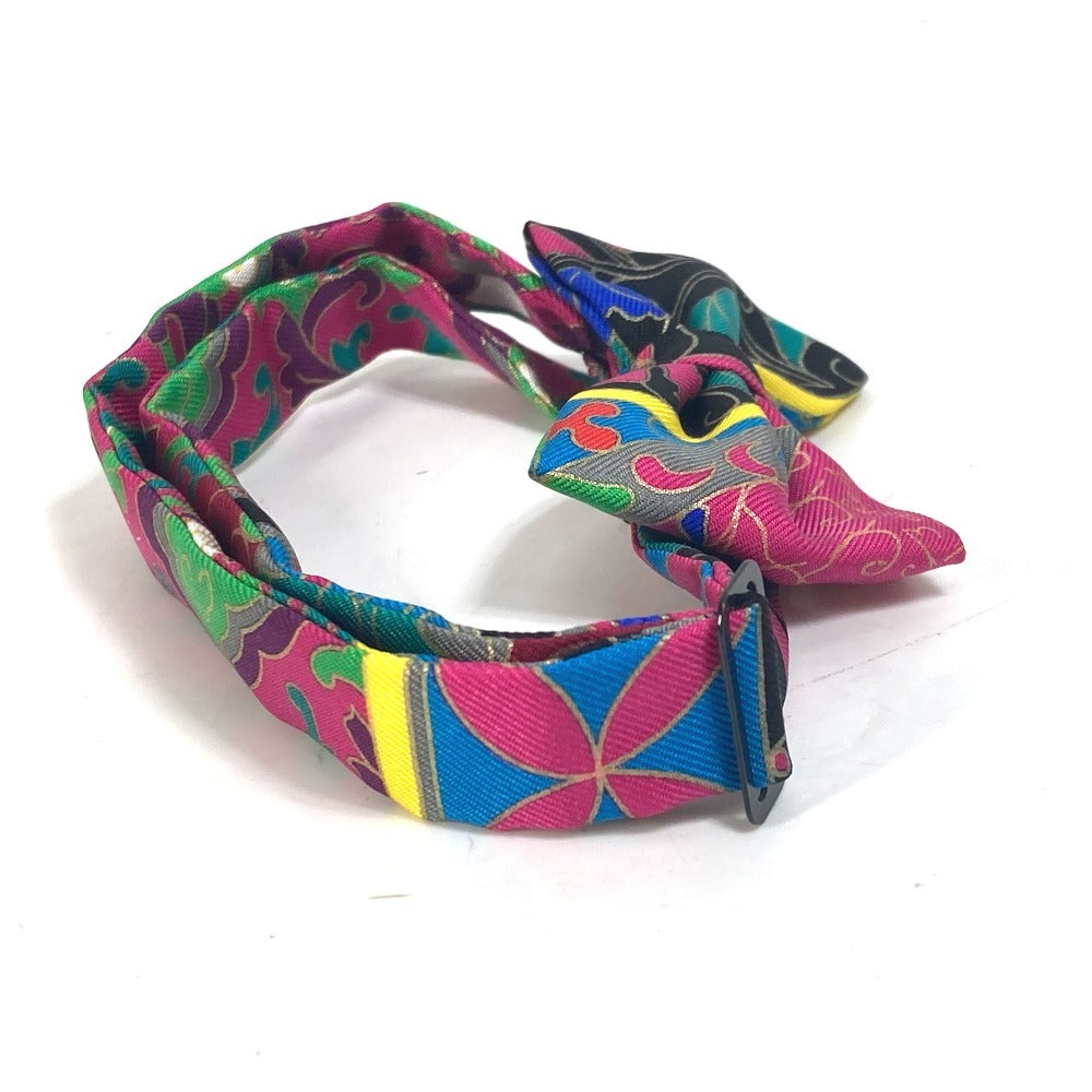 HERMES tie silk multicolor Butterfly tie Noupapillon mens