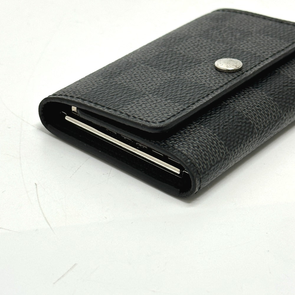 LOUIS VUITTON Key case Key holder  N62662 Damier Grafitto Canvas black Damier Grafitte Multicles6 mens