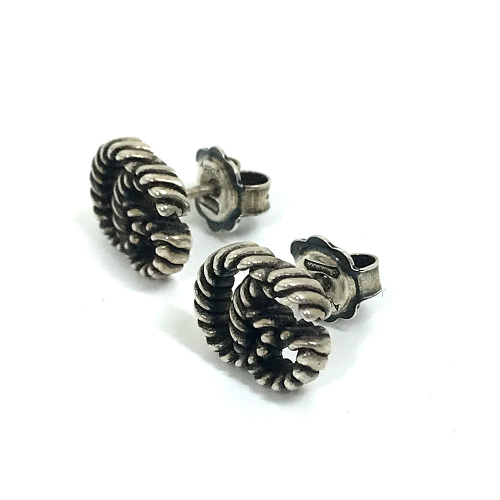 GUCCI Pierce SV925 Silver logo GG Marmont Double G Women
