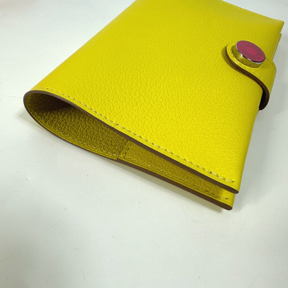HERMES passport case Evercolor yellow Passport case RMS Women