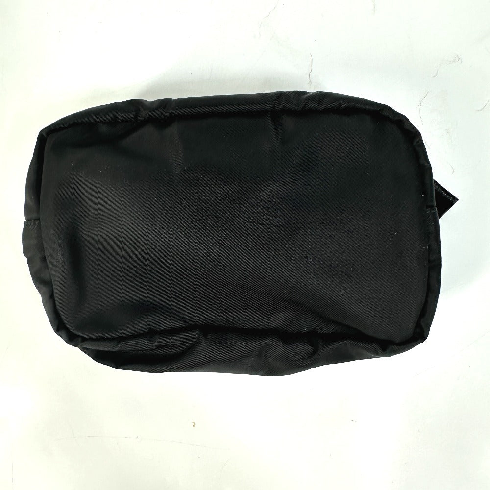 PRADA Pouch NM340X Nylon black Triangle logo plate Women