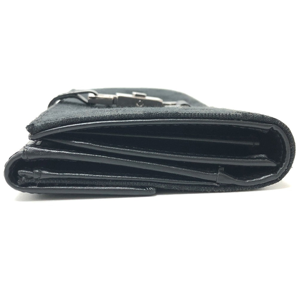 GUCCI Folded wallet 035.2184 GG canvas black GG Jackie Women