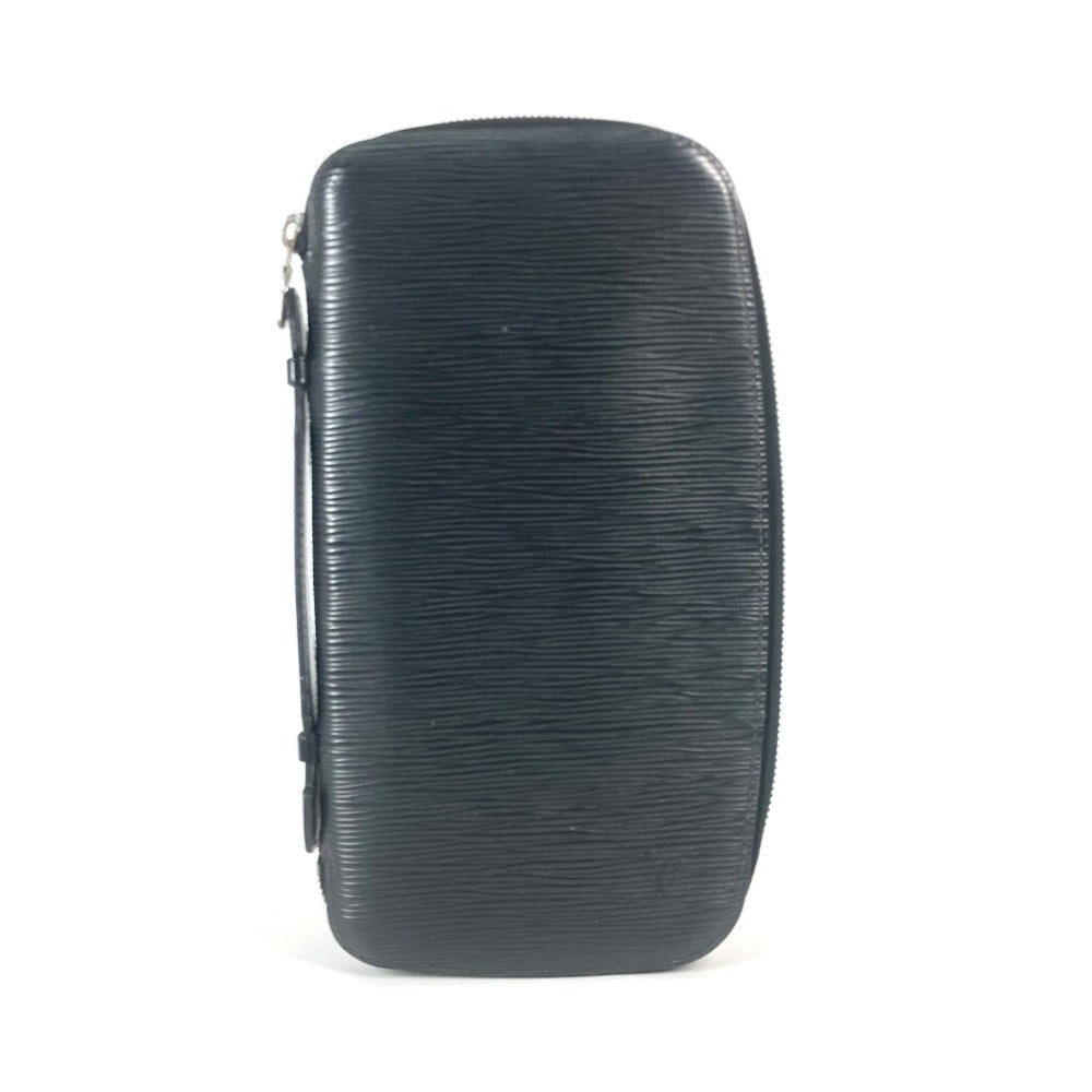 LOUIS VUITTON Long Wallet Purse M63042 Epi Leather black Epi Organizer Atoll mens