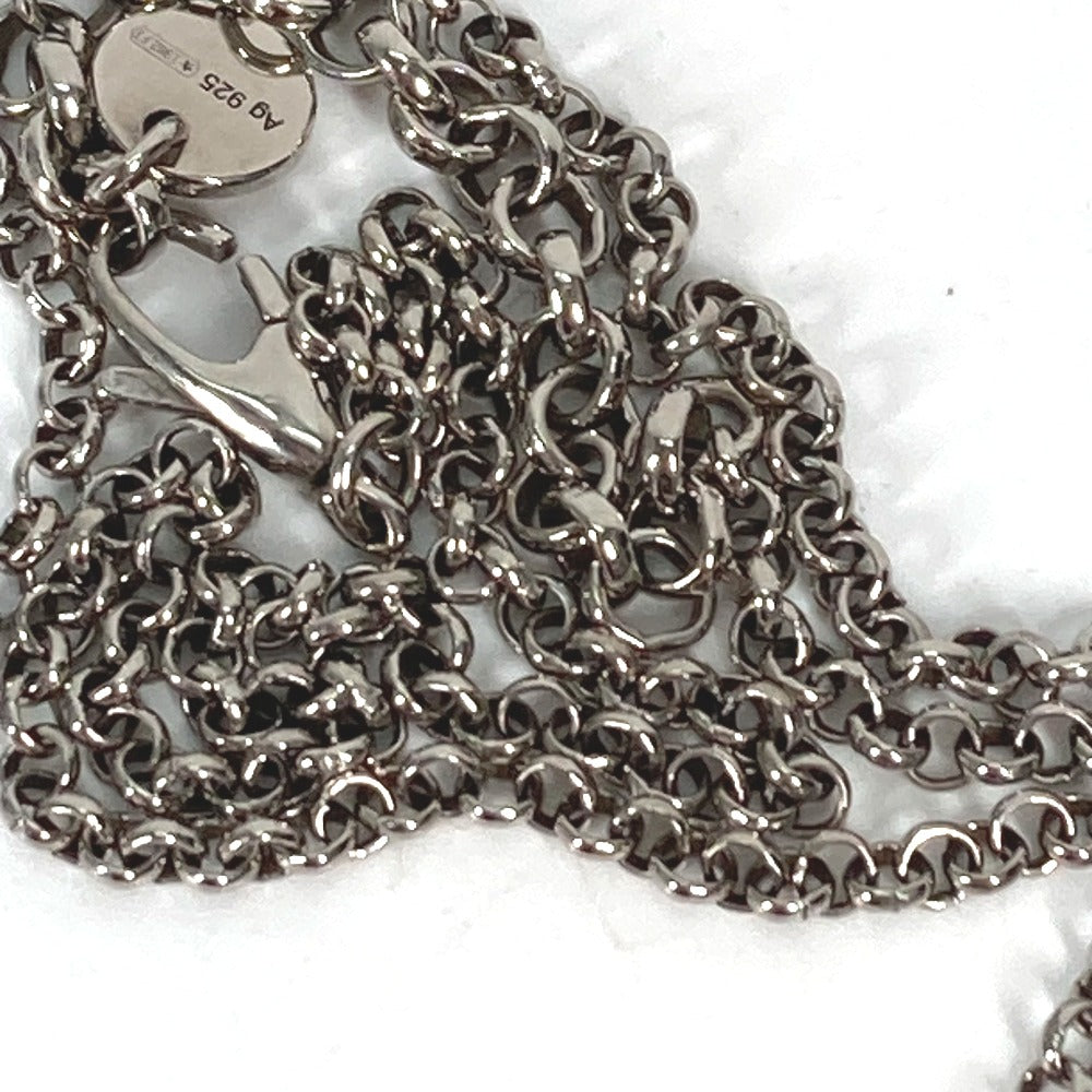 GUCCI Necklace SV925 Silver Arabesque Interlocking G