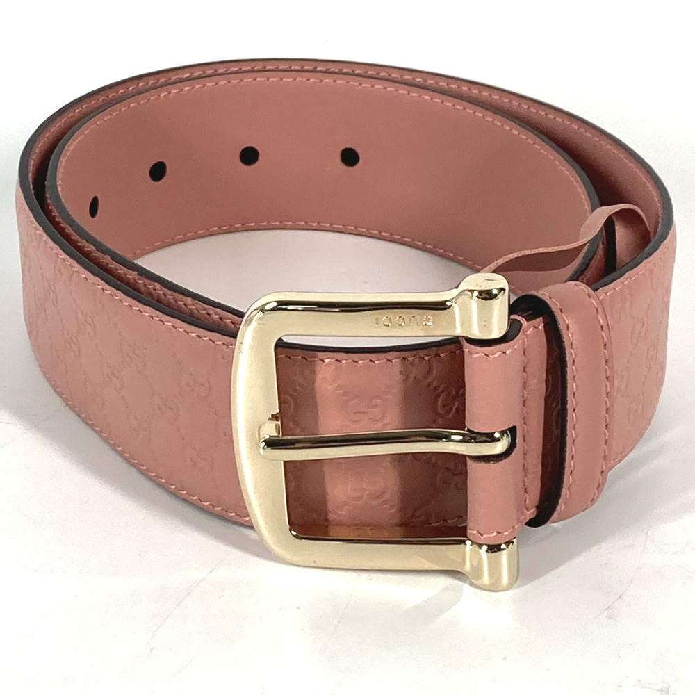 GUCCI belt 281548 leather pink Micro Gucci Shima GG Women 70