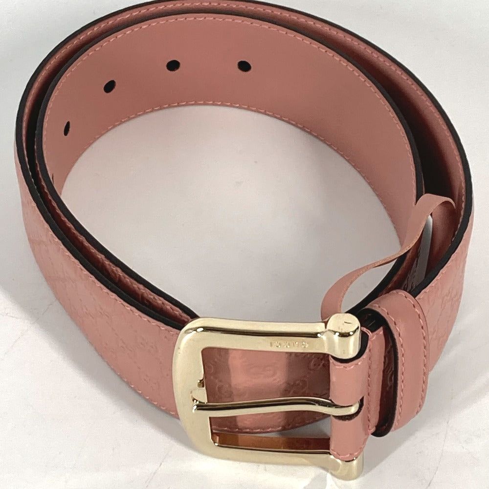 GUCCI belt 281548 leather pink Micro Gucci Shima GG Women 70