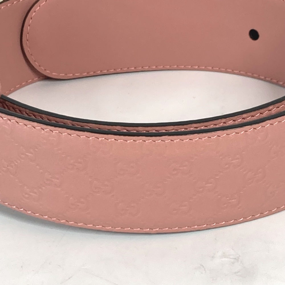 GUCCI belt 281548 leather pink Micro Gucci Shima GG Women 70