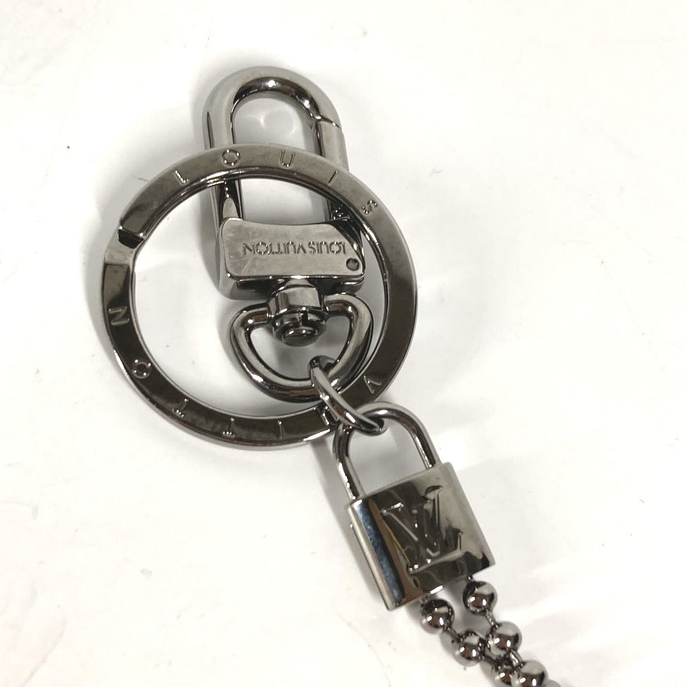 LOUIS VUITTON key ring M63618 Monogram Eclipse Canvas, Metal Silverx black Monogram Eclipse Porto Cretab Monogram ID mens