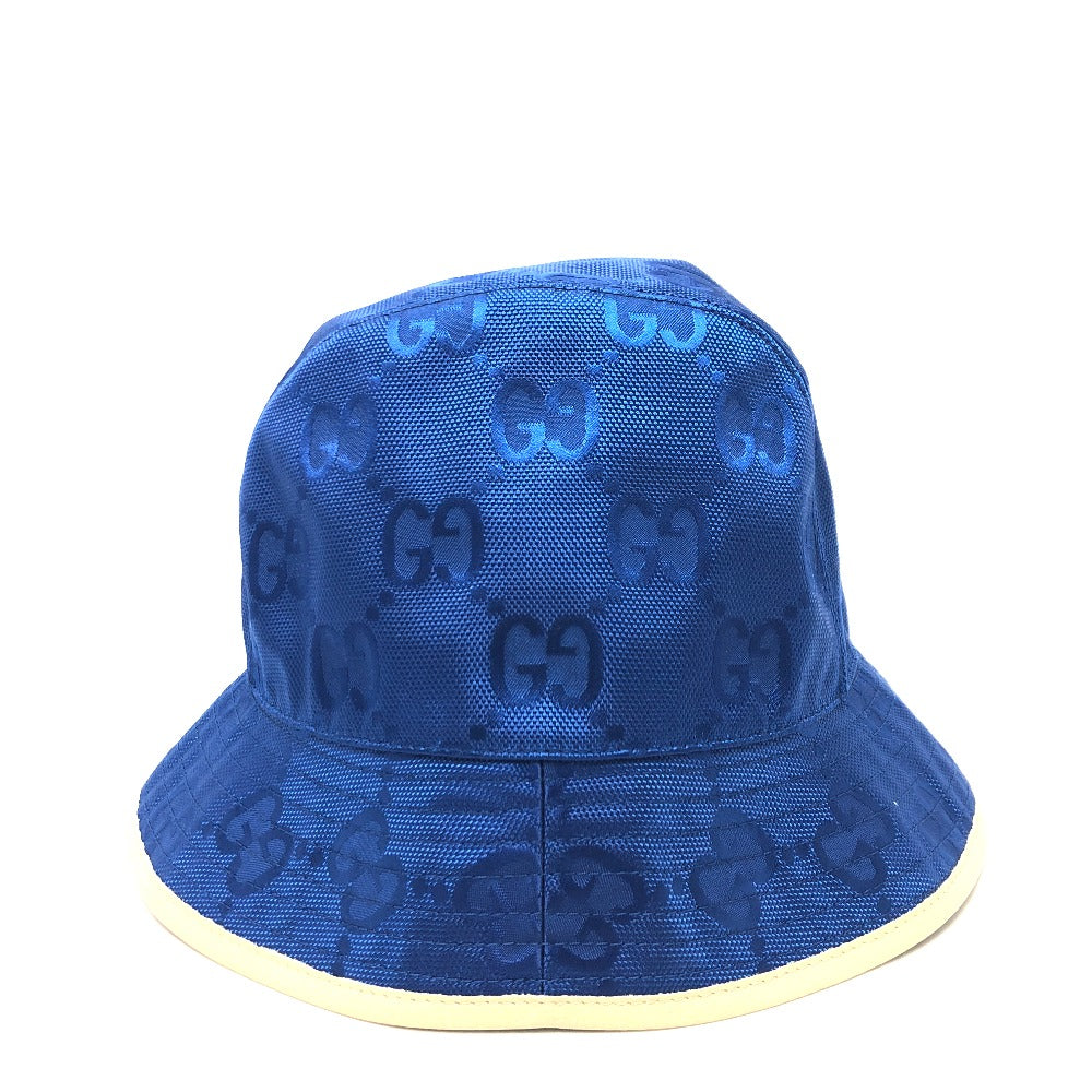 GUCCI hat 627115 Nylon blue Japan limited Off The Grid mens L