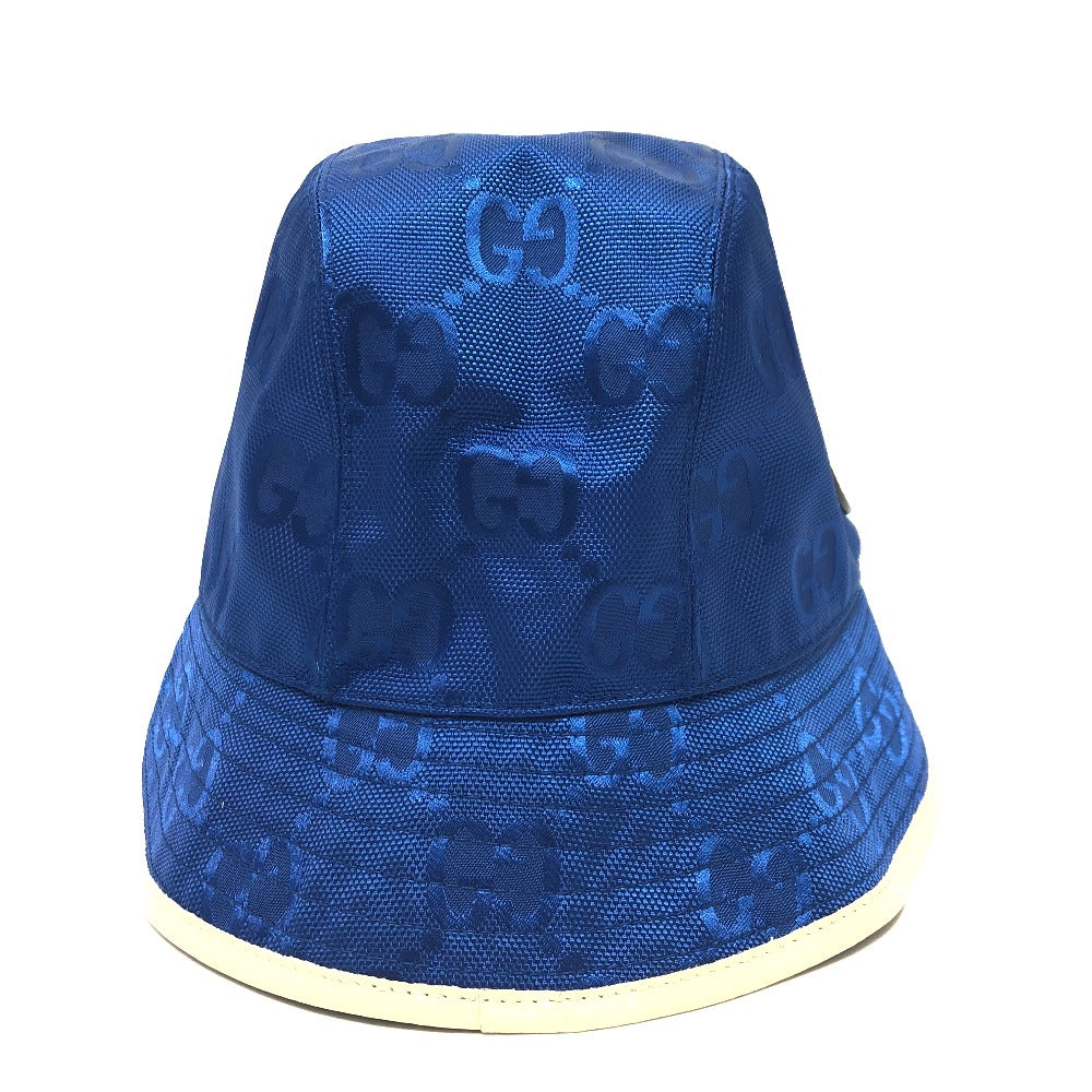 GUCCI hat 627115 Nylon blue Japan limited Off The Grid mens L