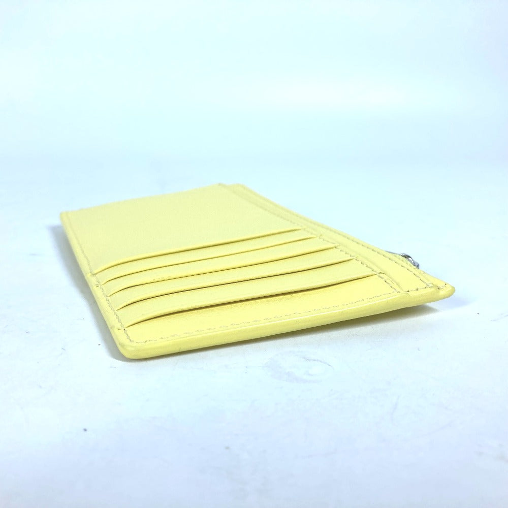 BALENCIAGA Card Case 736734 leather yellow logo ENVELOPE LONG COIN & CARD HOLDER Women
