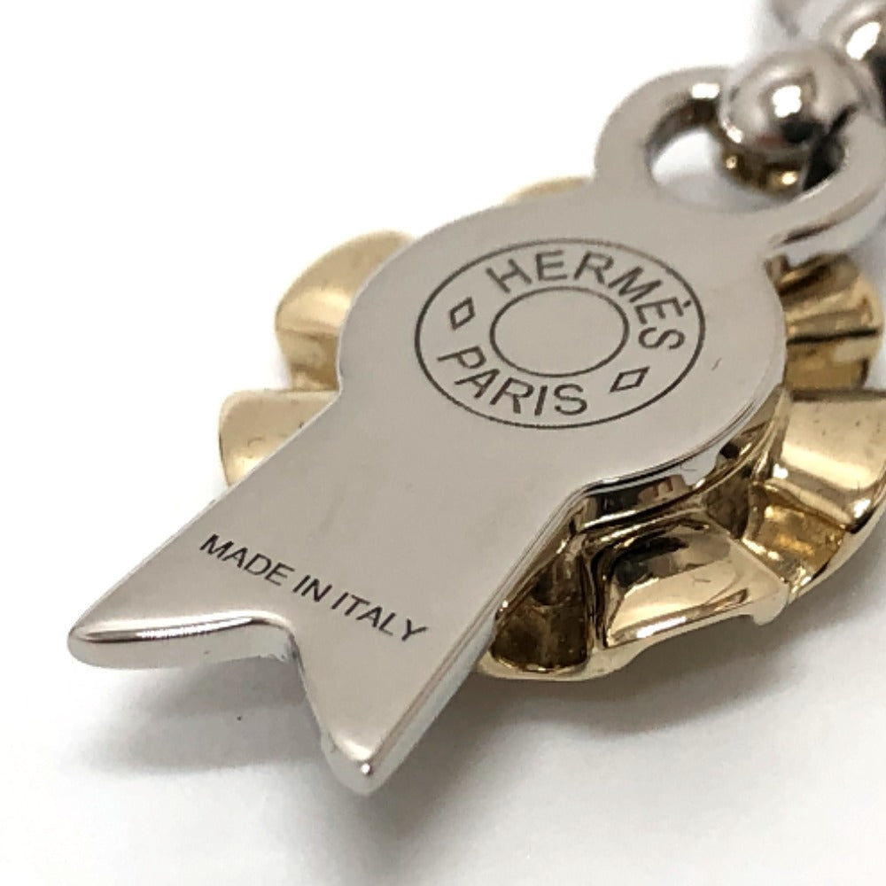 HERMES Scarf ring metal Silver Twilly Ring Flotte Women