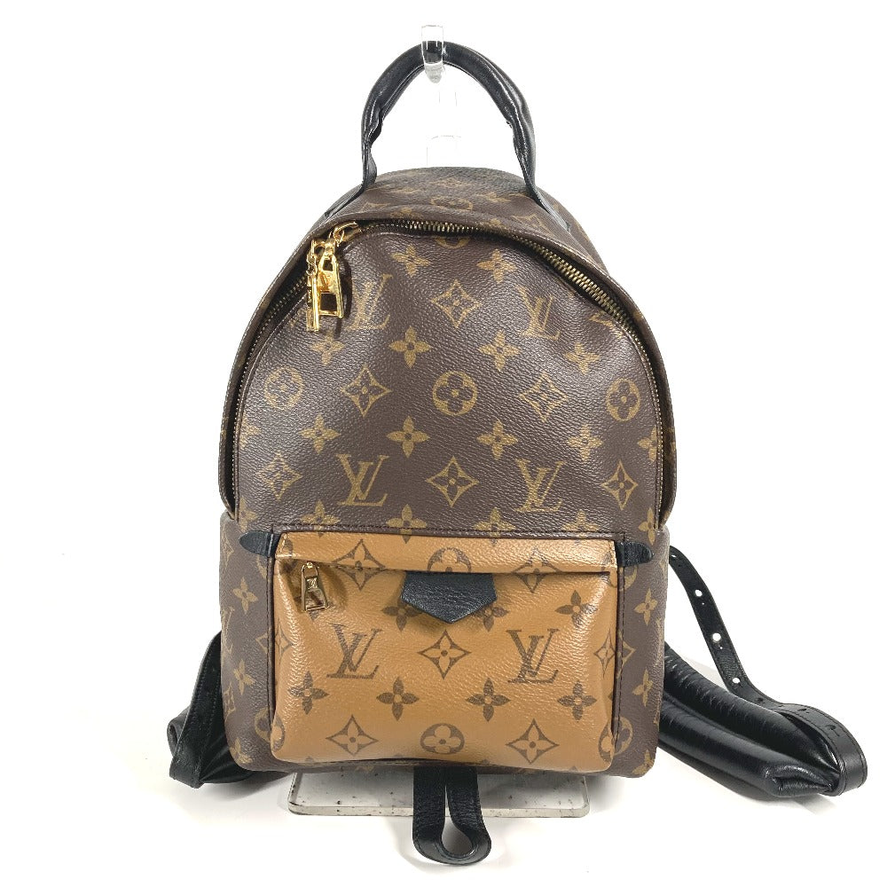 LOUIS VUITTON Backpack M44870 Monogram reverse canvas Brown x beige Monogram reverse Palm Springs Backpack PM Women