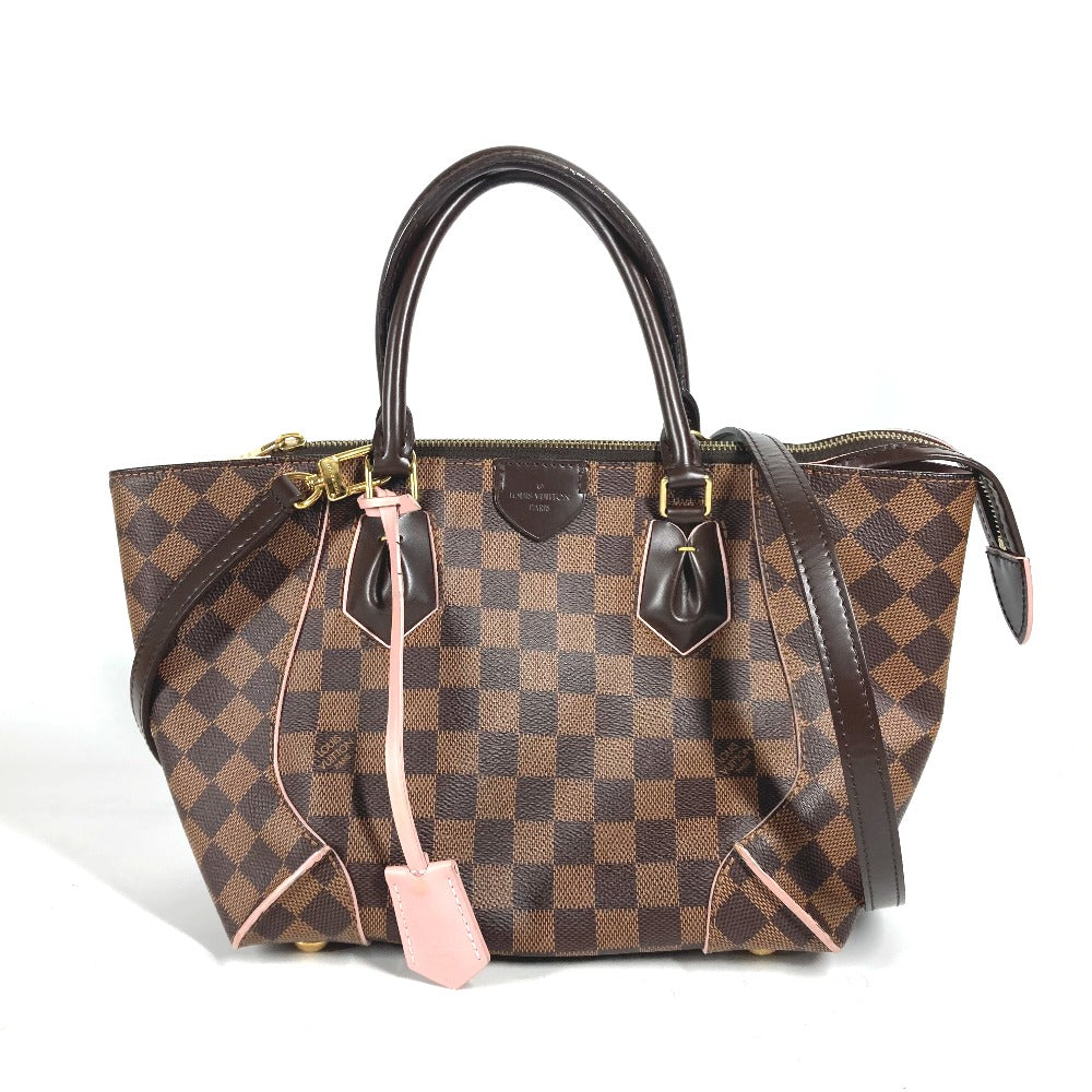 LOUIS VUITTON Handbag N41554 Damier canvas Brown x pink Damier Kaisa PM Women