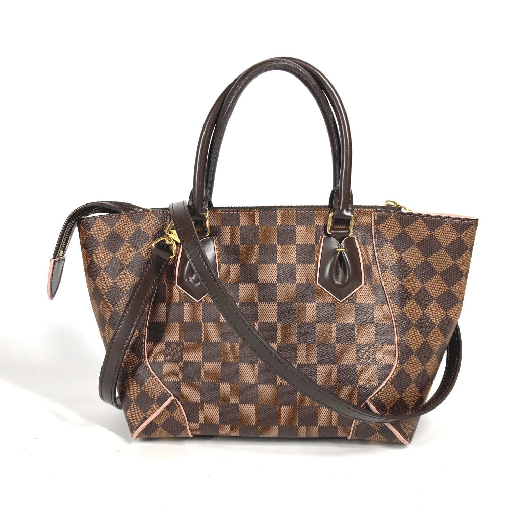 LOUIS VUITTON Handbag N41554 Damier canvas Brown x pink Damier Kaisa PM Women