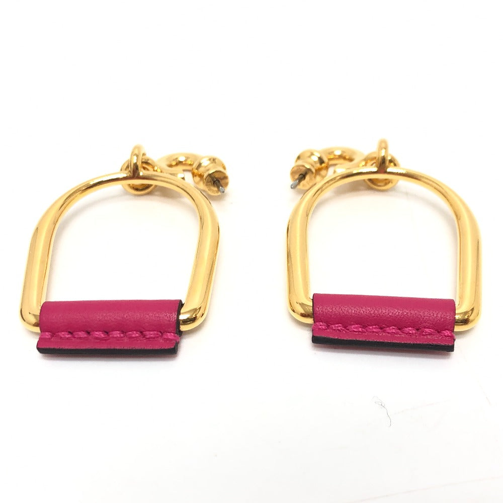 HERMES Pierce Swift, Metal Pink x Gold Heritage Equestre Etrier GM Women