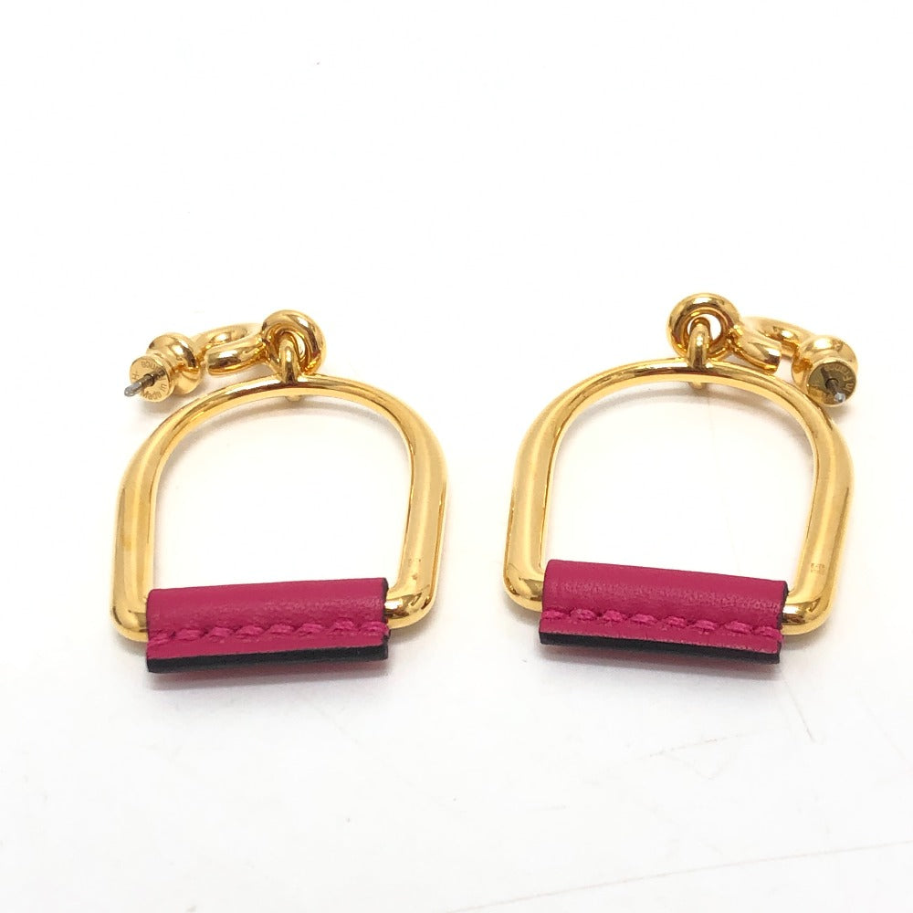 HERMES Pierce Swift, Metal Pink x Gold Heritage Equestre Etrier GM Women