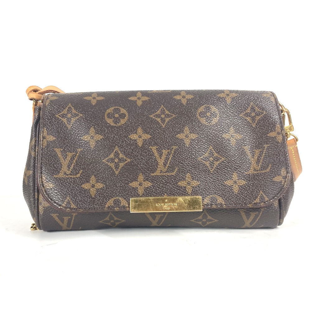 LOUIS VUITTON Shoulder Bag M40717 Monogram canvas Brown Monogram Favorit PM Women