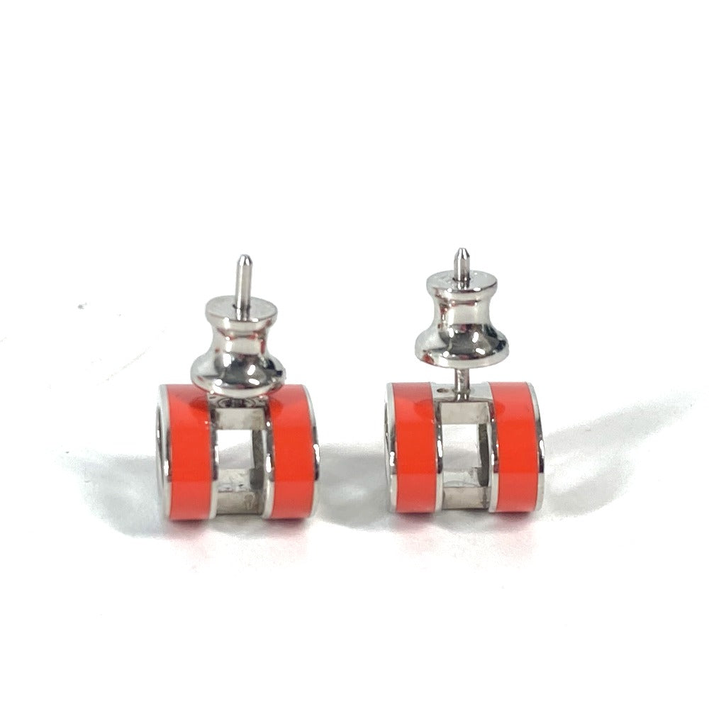 HERMES Pierce Gold Plated Orange H logo pop ash mini Women